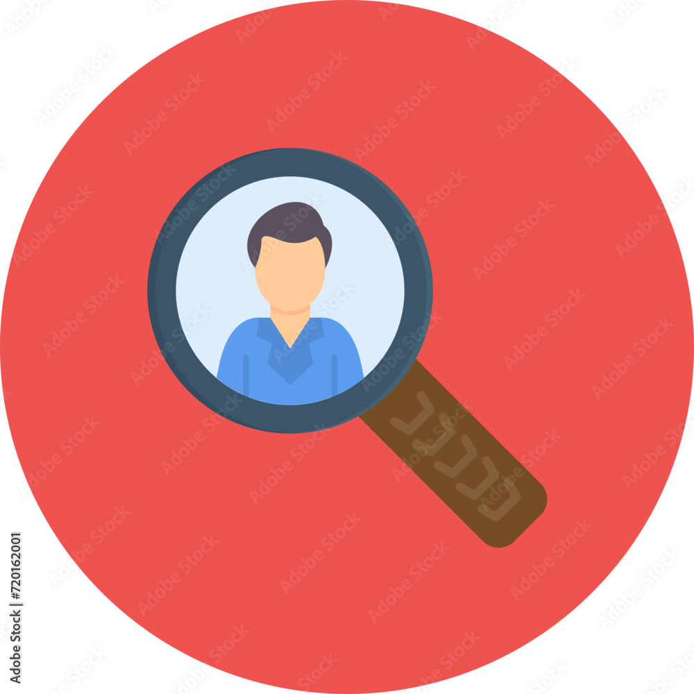 Employees Search icon vector image. Can be used for Human Resource. Employees Search icon vector image. Can be used for Human Resource.