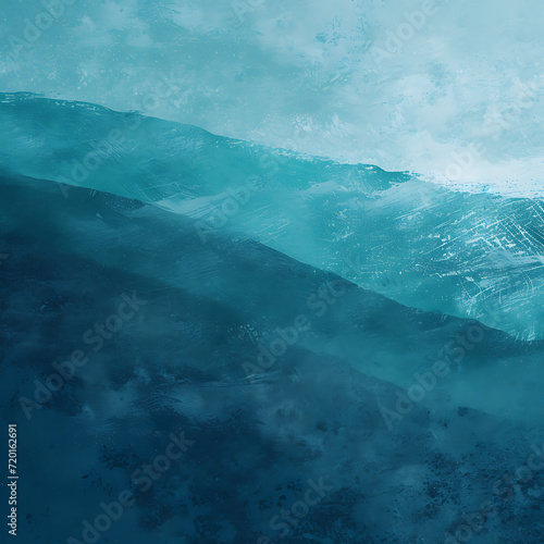 Icy arctic landscape gradient in cool shades of blue and teal, complemented by a grainy texture for a winter-themed event poster.