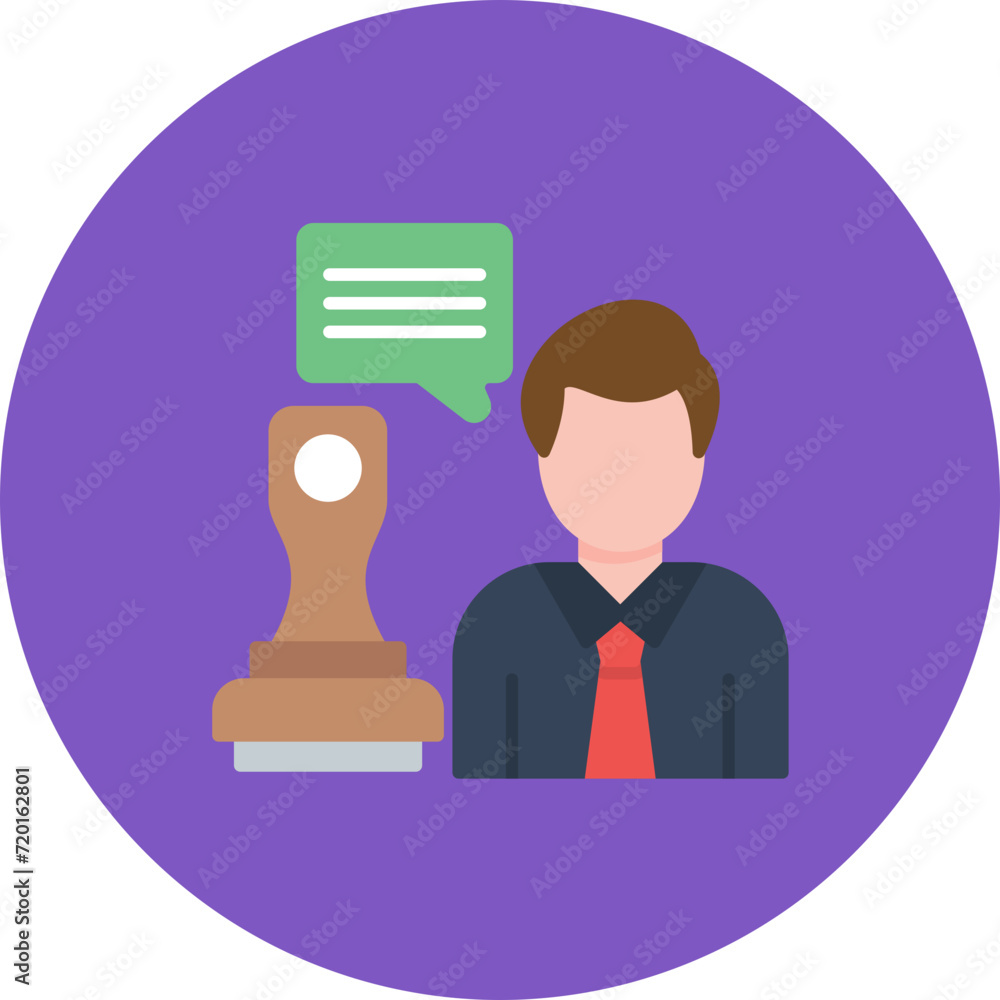 Legal Advisor icon vector image. Can be used for Entrepreneurship. Legal Advisor icon vector image. Can be used for Entrepreneurship.