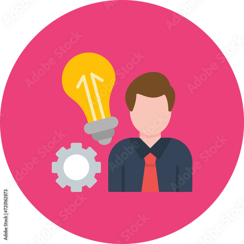Entrepreneur icon vector image. Can be used for Entrepreneurship.