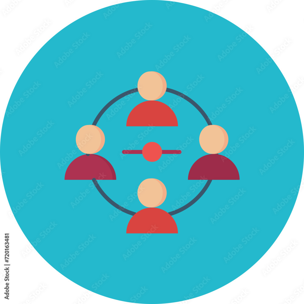 Connected People icon vector image. Can be used for Internet of Things. Connected People icon vector image. Can be used for Internet of Things.