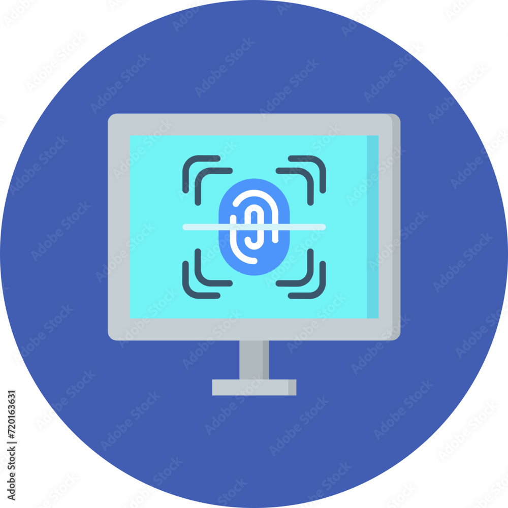Biometrics icon vector image. Can be used for Artificial Intelligence. Biometrics icon vector image. Can be used for Artificial Intelligence.