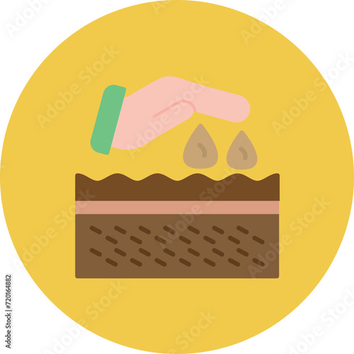 Seedling icon vector image. Can be used for Seasonal.