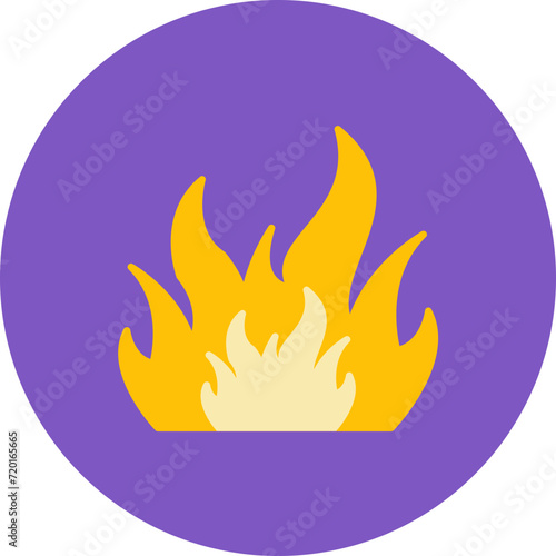 Fire icon vector image. Can be used for Emergency Services.