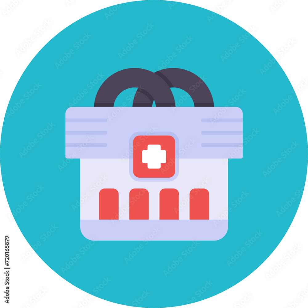 First Aid Kit icon vector image. Can be used for Emergency Services. First Aid Kit icon vector image. Can be used for Emergency Services.