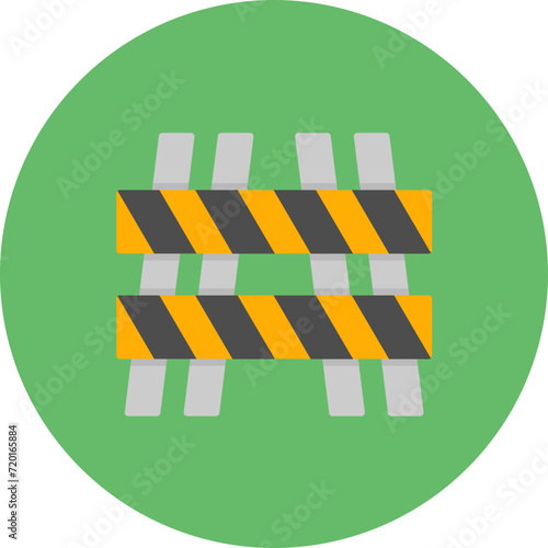 Barrier icon vector image. Can be used for Emergency Services.