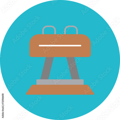 Pommel icon vector image. Can be used for Athletics.