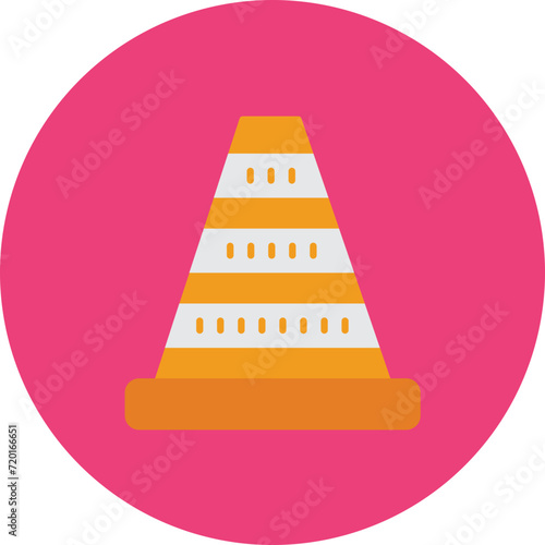 Cone icon vector image. Can be used for Athletics.