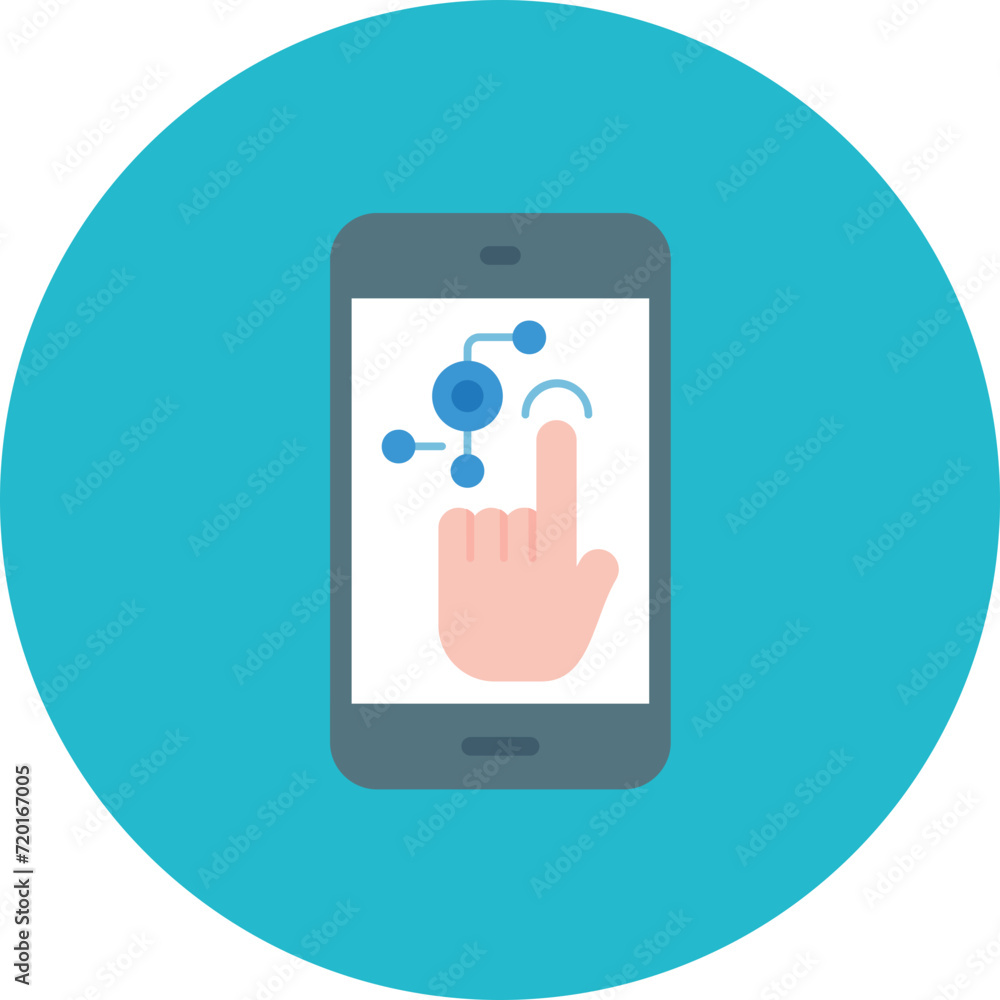 Touch Screen icon vector image. Can be used for Virtual Reality. Touch Screen icon vector image. Can be used for Virtual Reality.
