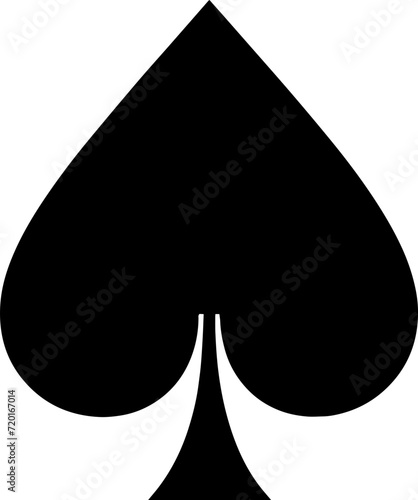 spades poker card symbol, playing card vector illustration