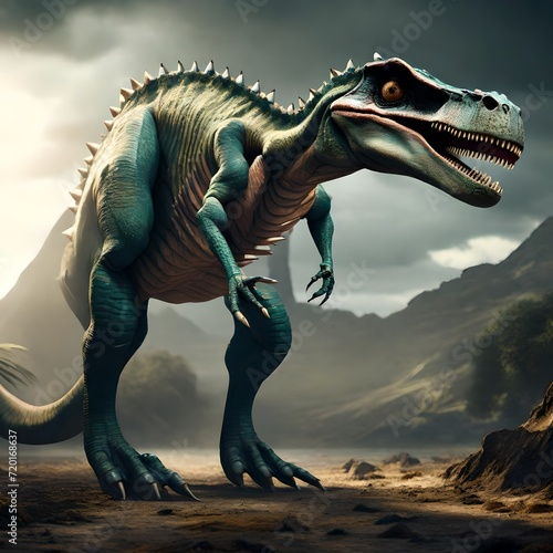 tyrannosaurus dinosaur 3d render © Baba