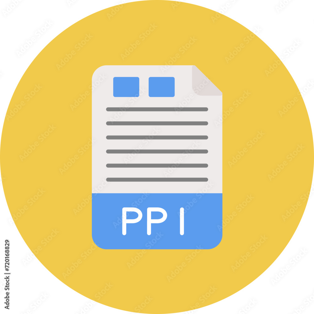 PPT icon vector image. Can be used for File Formats. PPT icon vector image. Can be used for File Formats.