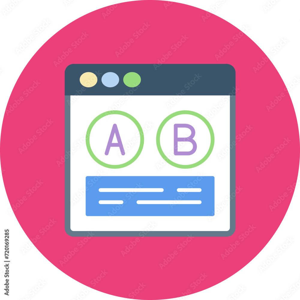 Ab Testing icon vector image. Can be used for User Experience. Ab Testing icon vector image. Can be used for User Experience.