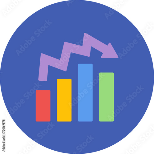 Stats icon vector image. Can be used for Shopping Friday.