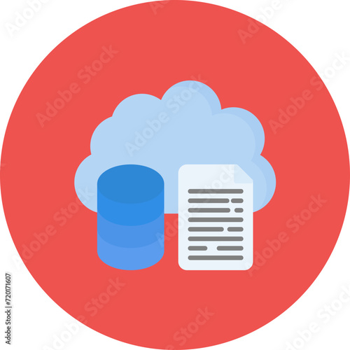 Cloud Storage icon vector image. Can be used for Networking and Data Sharing.