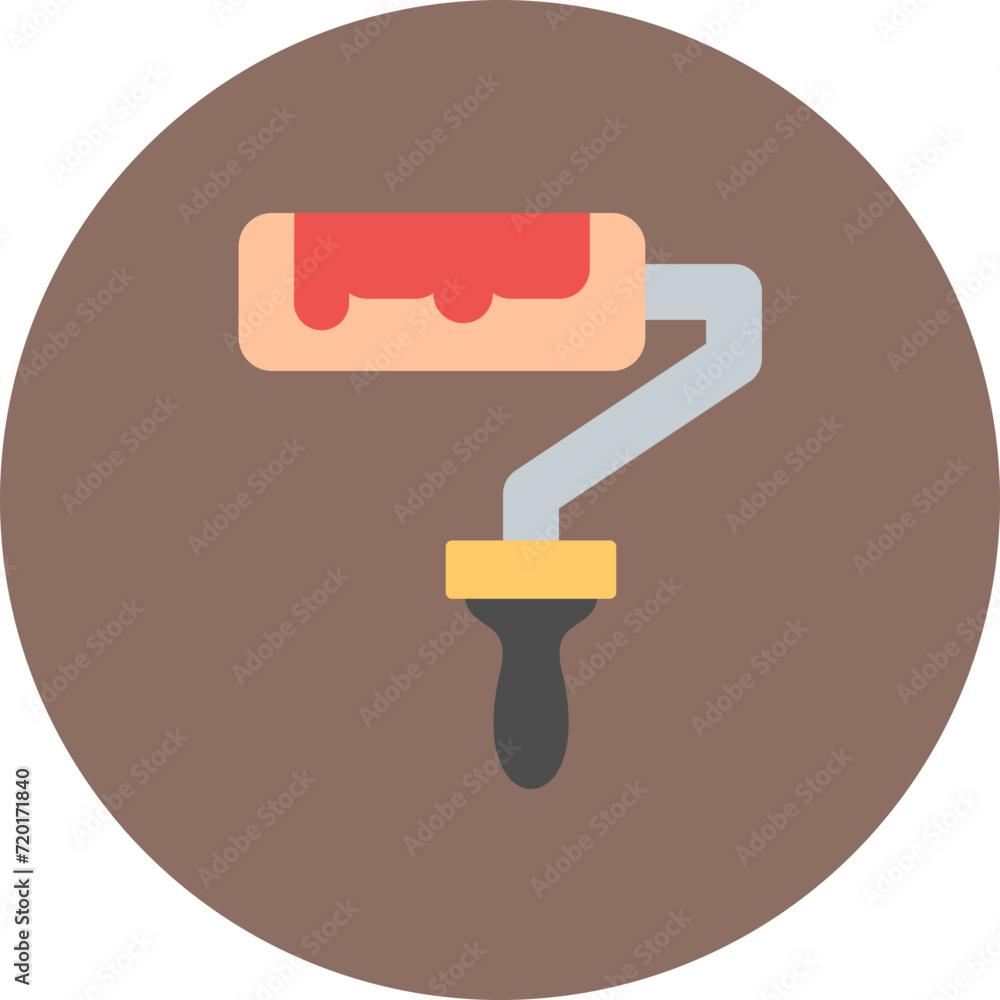 Paint Roller icon vector image. Can be used for Tools. Paint Roller icon vector image. Can be used for Tools.