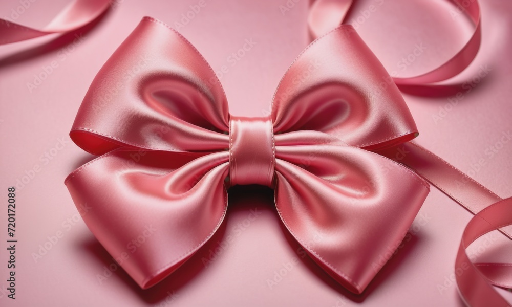 a close-up shot focusing on the details of a satin ribbon bow a close-up shot focusing on the details of a satin ribbon bow