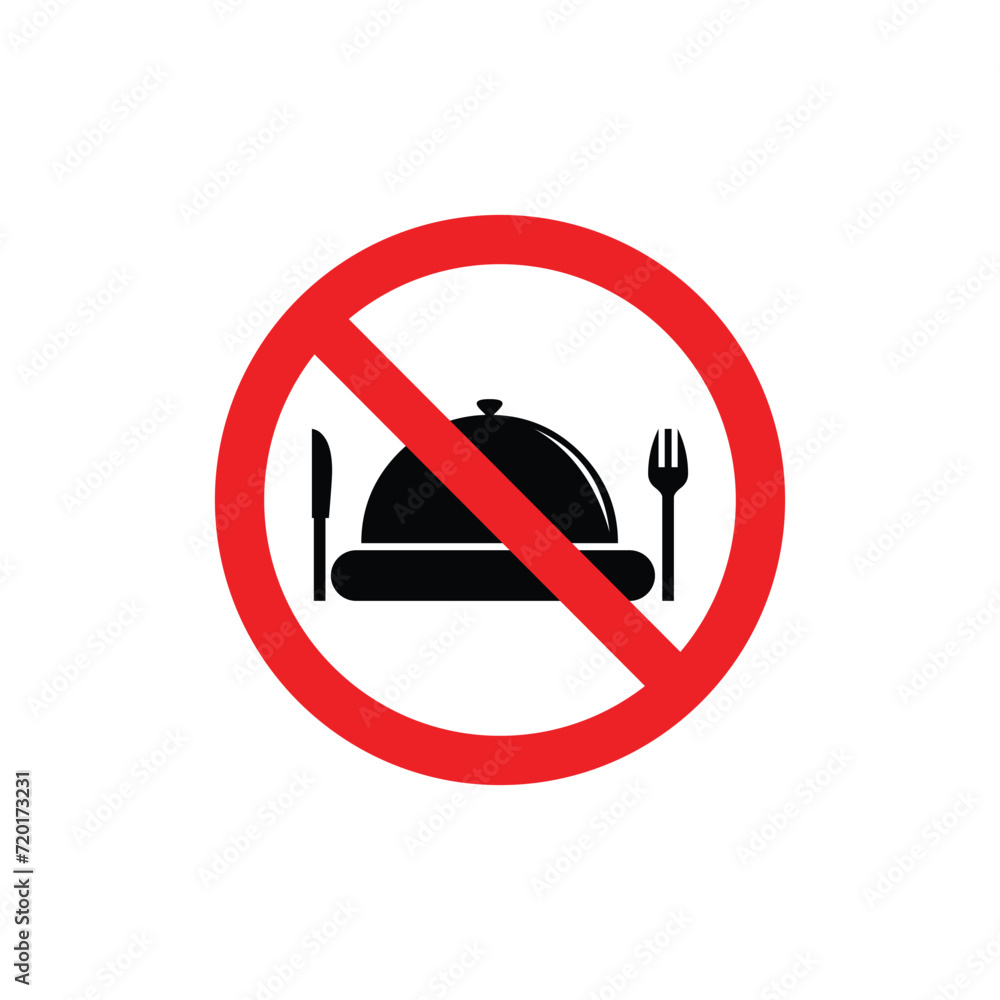 do not eat, sign of prohibition from eating do not eat, sign of prohibition from eating
