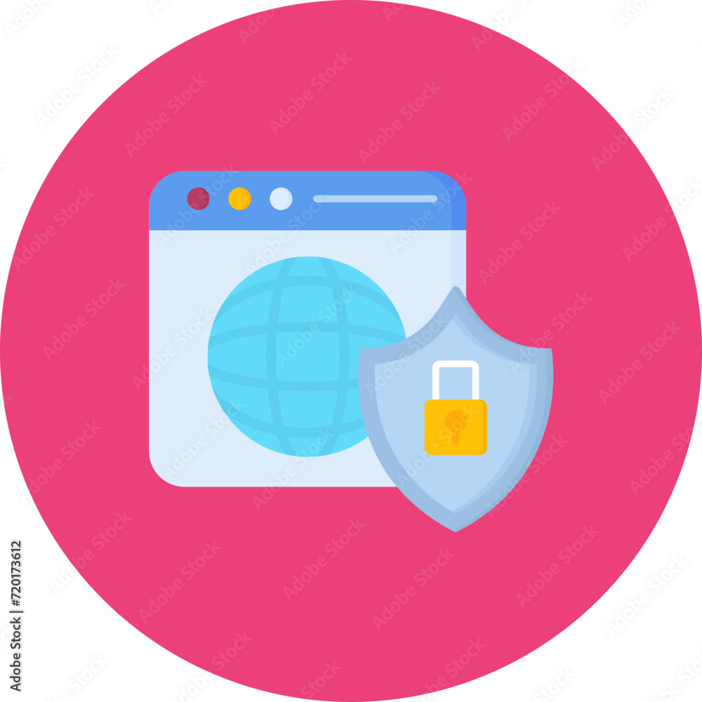 Internet Security icon vector image. Can be used for Security. Internet Security icon vector image. Can be used for Security.
