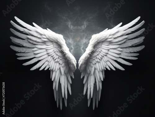 Heavenly Halo and Angel Wings Clipart - Pure and Divine Accessories for Your Designs