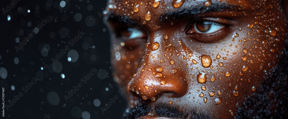 Closeup Tired African Handsome Posing, Background HD For Designer