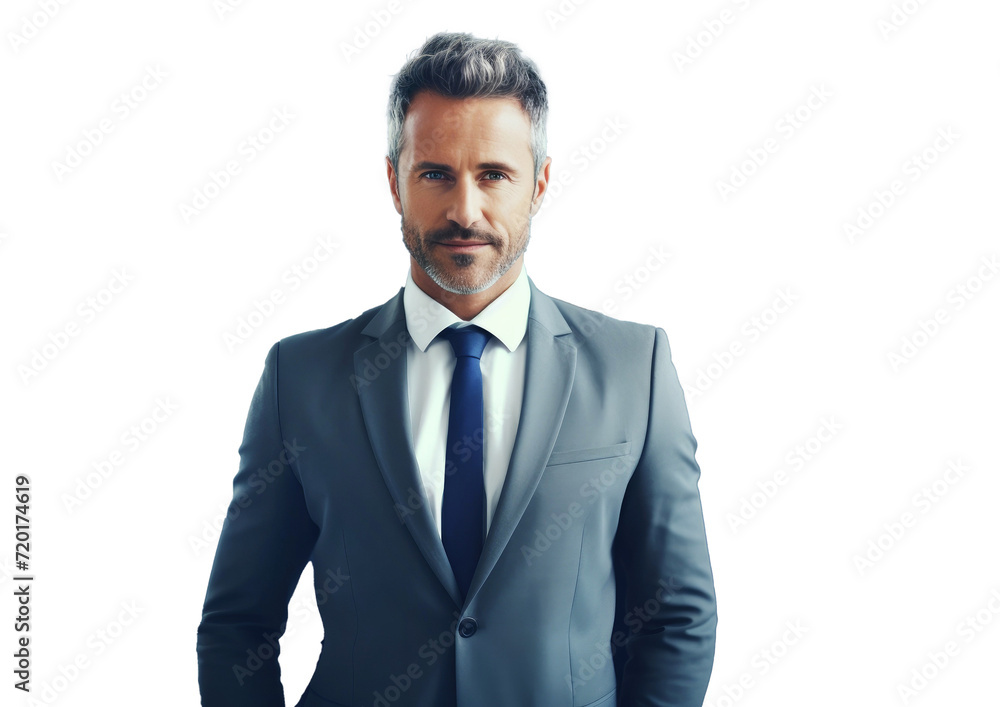 leader businessman in suit tranperen background leader businessman in suit tranperen background