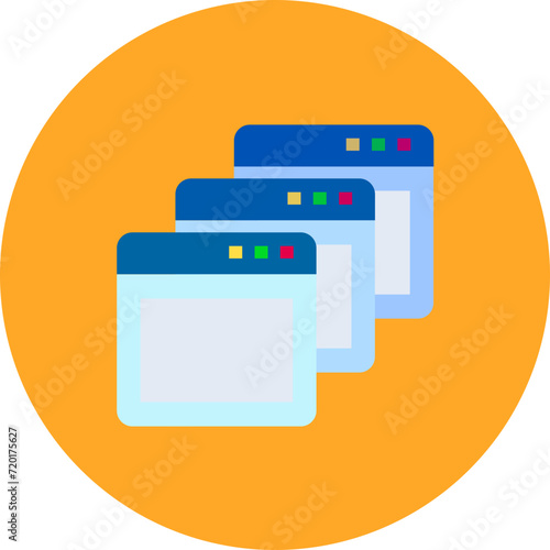 Browser Tabs icon vector image. Can be used for Seo and Web.