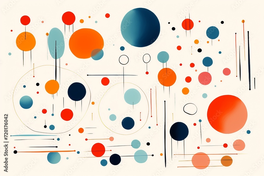 Immerse yourself in the engaging charm of this dynamic abstract line doodle circle Immerse yourself in the engaging charm of this dynamic abstract line doodle circle