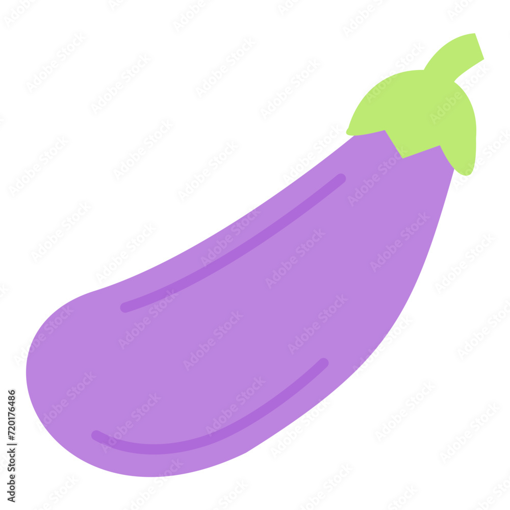 Eggplant icon vector image. Can be used for Fruits and Vegetables. Eggplant icon vector image. Can be used for Fruits and Vegetables.