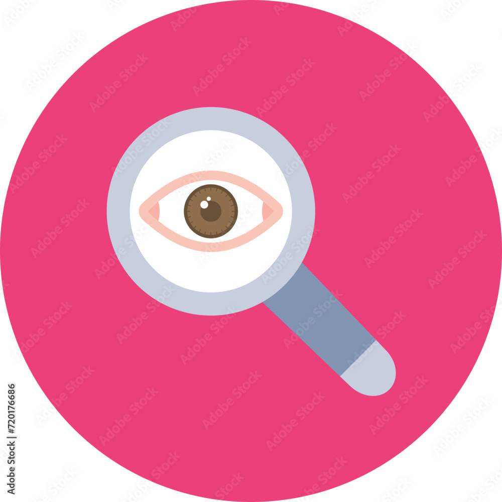 Eye Magnifier icon vector image. Can be used for Online Marketing. Eye Magnifier icon vector image. Can be used for Online Marketing.
