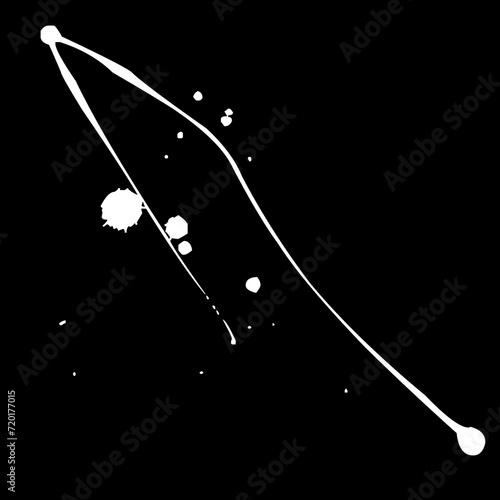 Ink drops and splashes. Blotter spots, liquid paint drip drop splash and ink splatter. Artistic dirty grunge abstract spot vector set. Illustration monochrome drip splash, splat messy inkblot Vector