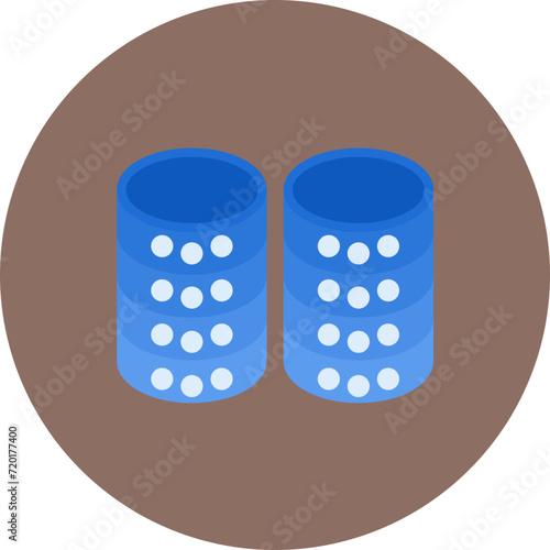 Database icon vector image. Can be used for Web Marketing.