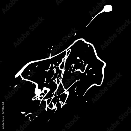 Ink drops and splashes. Blotter spots, liquid paint drip drop splash and ink splatter. Artistic dirty grunge abstract spot vector set. Illustration monochrome drip splash, splat messy inkblot Vector