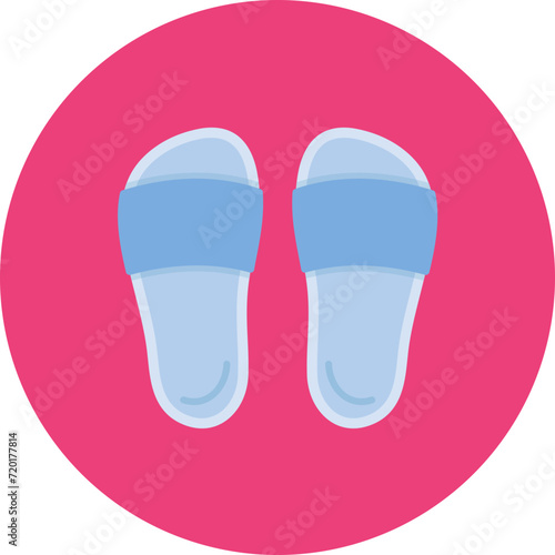 Slippers icon vector image. Can be used for Spa.