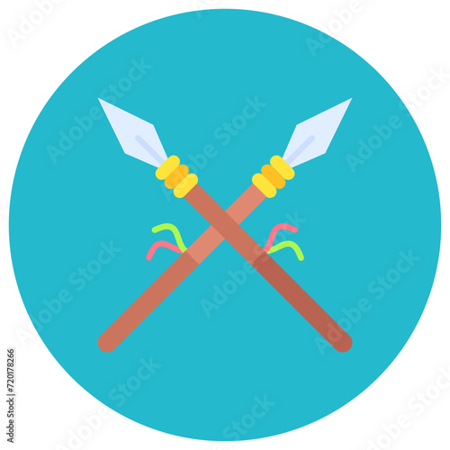 Lance icon vector image. Can be used for Medieval.
