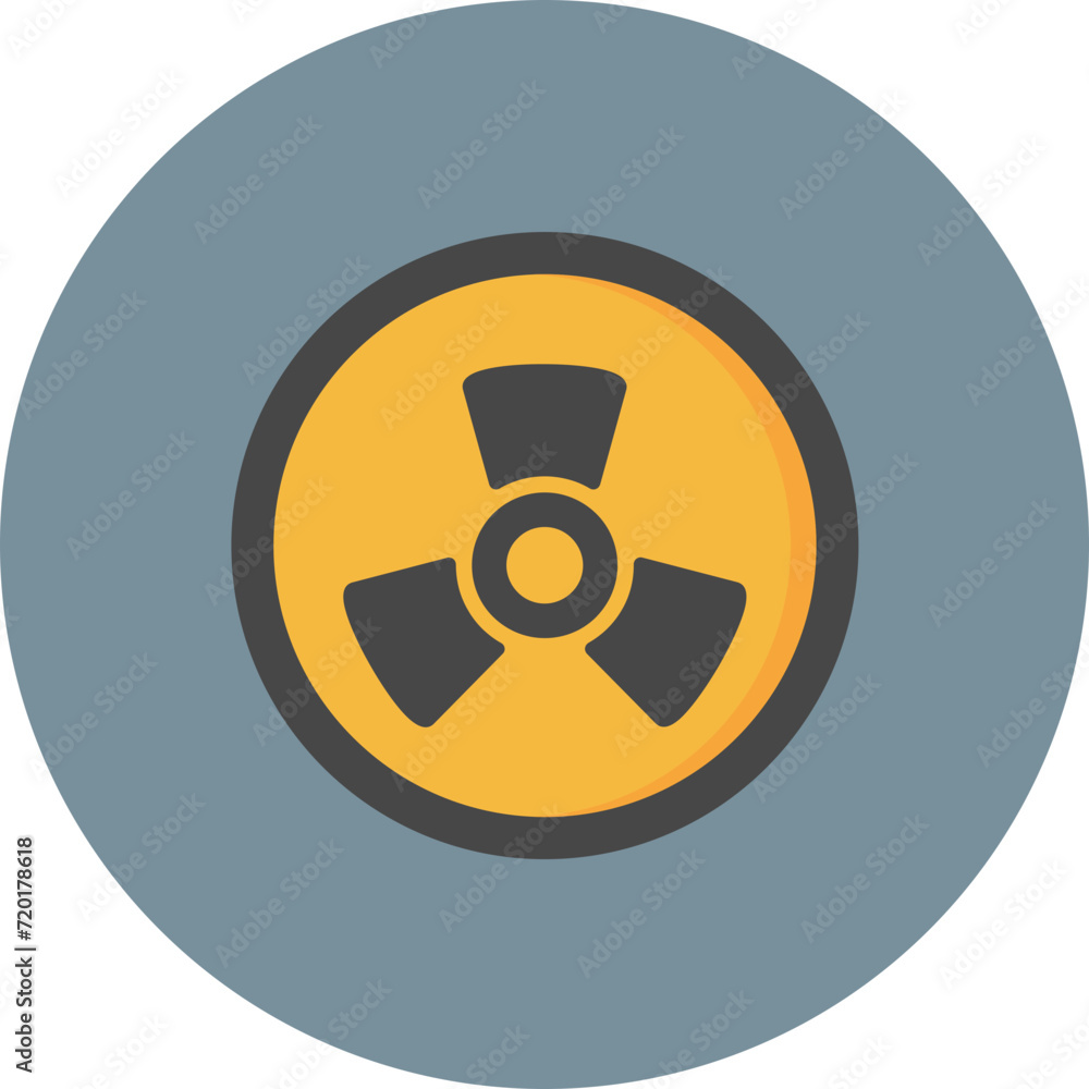 Radiation icon vector image. Can be used for Pollution. Radiation icon vector image. Can be used for Pollution.