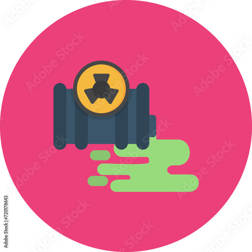 Chemical Spill icon vector image. Can be used for Pollution.