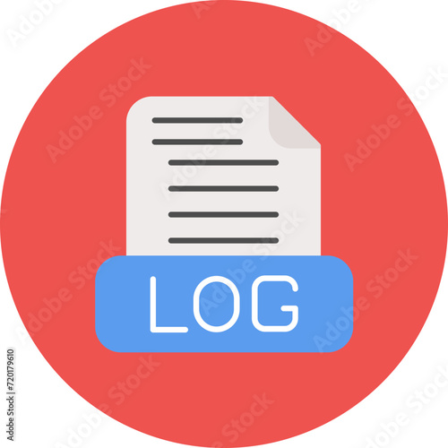 Logs icon vector image. Can be used for Computer Programming.