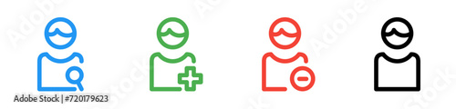 account icon set 