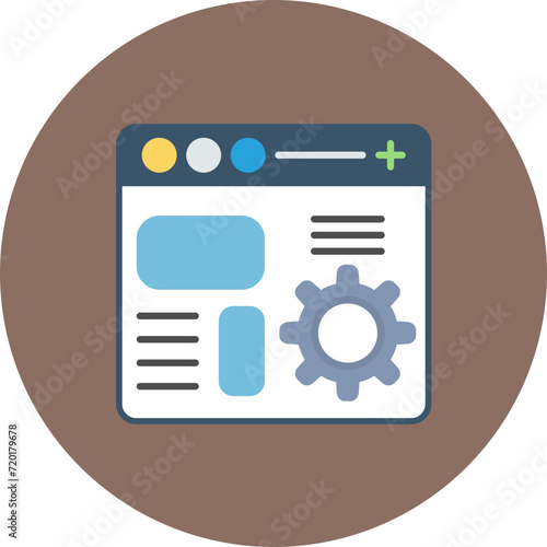 Code Setting icon vector image. Can be used for Computer Programming.