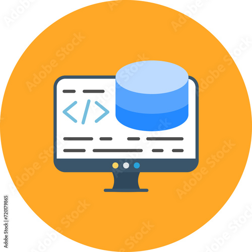 Backend Development icon vector image. Can be used for Computer Programming.