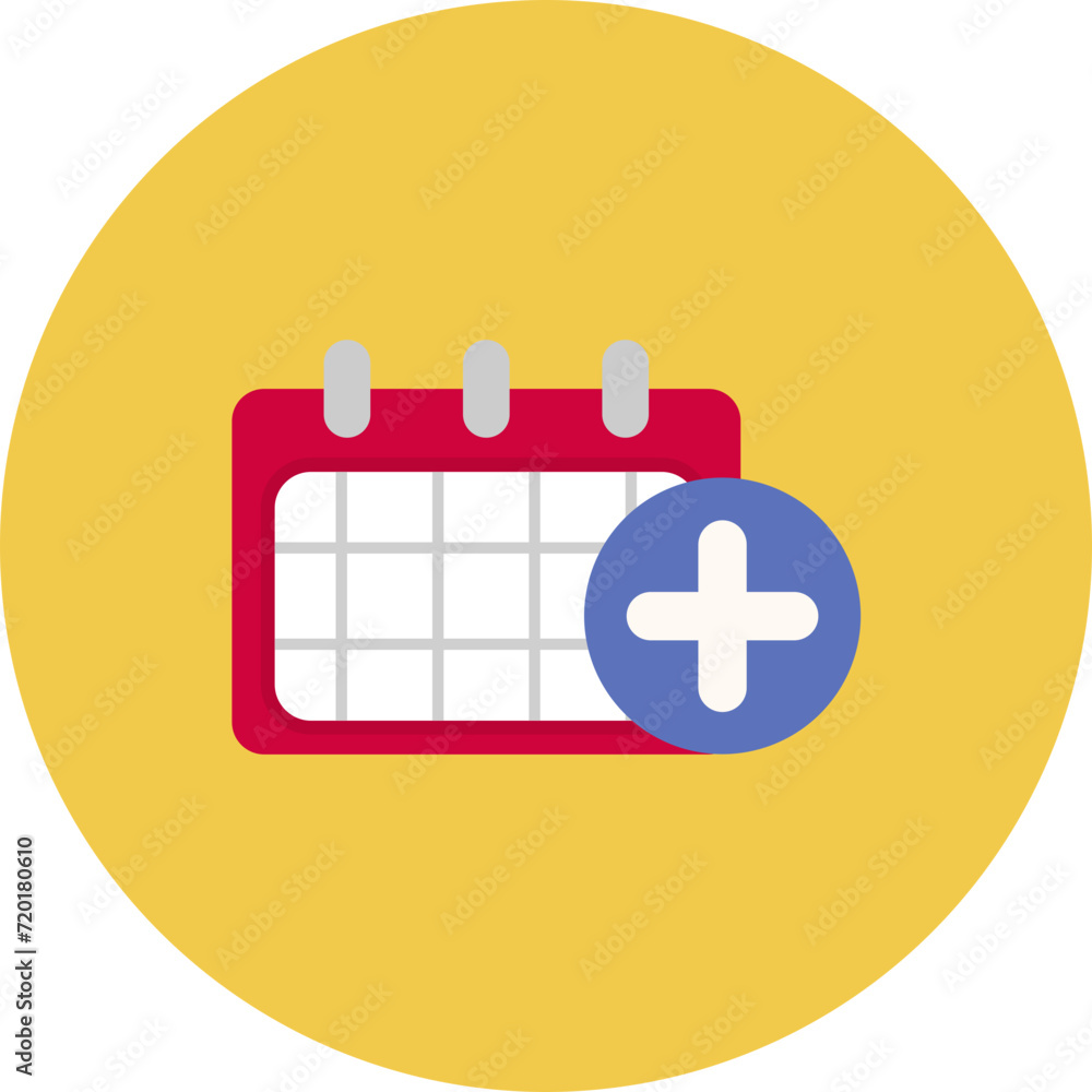 Obraz premium Add Event icon vector image. Can be used for Time and Date.