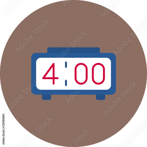 Digital Clock icon vector image. Can be used for Time and Date.