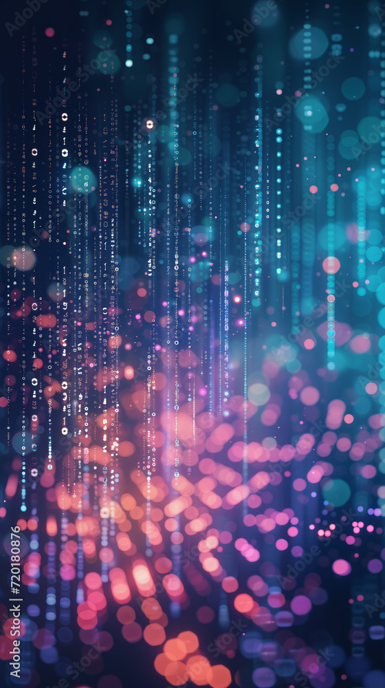 A photograph showcasing a vivid blue and black background filled with numerous small dots. A photograph showcasing a vivid blue and black background filled with numerous small dots.