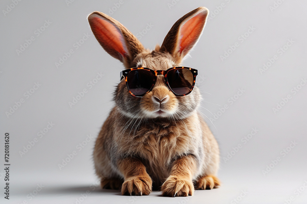 Rabbit wearing shades