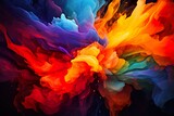 abstract multi colored digital background made with AI 