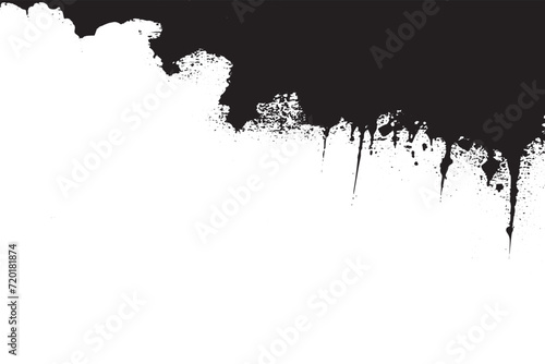 black texture on white background, vector illustration overlay monochrome grunge background texture © ABDULSAMAD