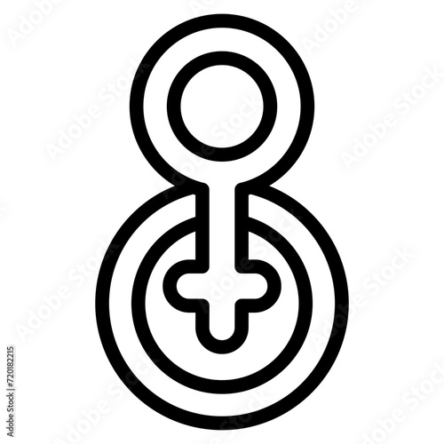 female symbol line 