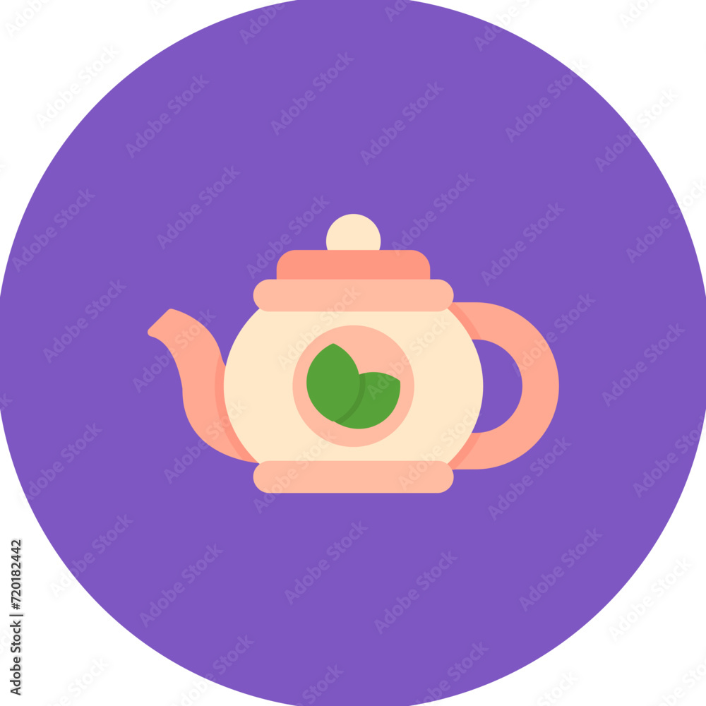 Obraz premium Tea Pot icon vector image. Can be used for Beverages.