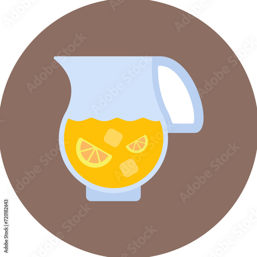 Lemonade Jug icon vector image. Can be used for Beverages.